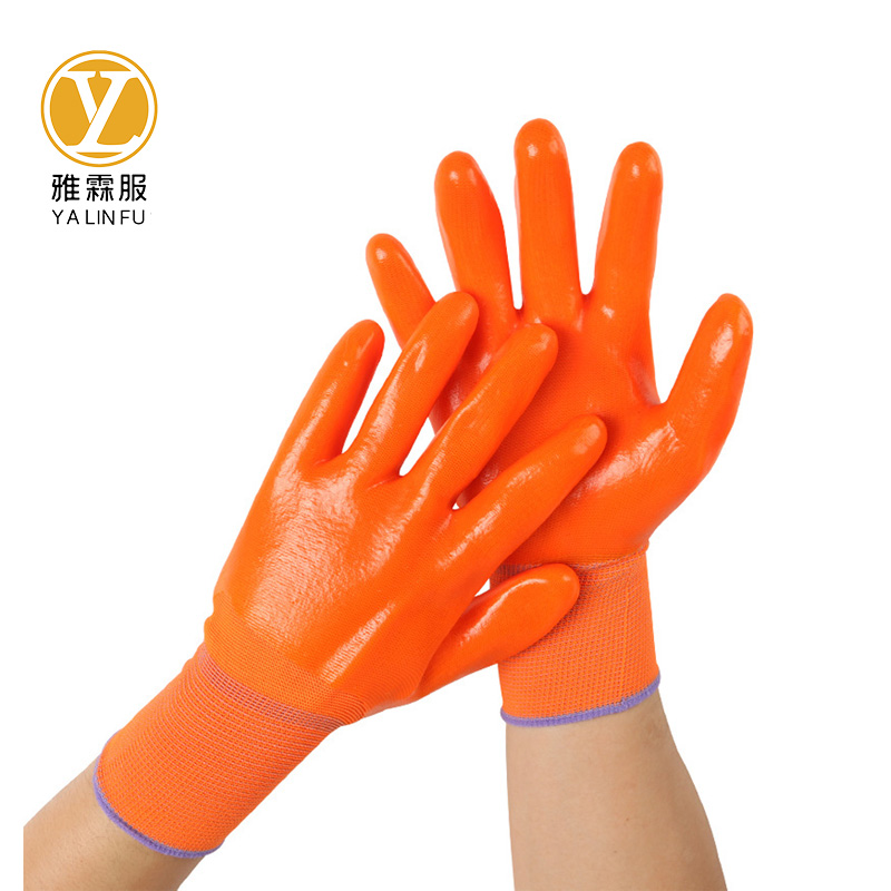 雅霖服 满挂PVC浸胶手套YLF1232 双