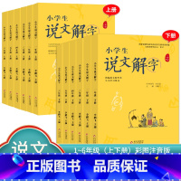 说文解字+小学生写字[上册] 小学六年级 [正版]小学生说文解字 小学生写字 一二三四五六年级上下册 语文教科书文字讲解