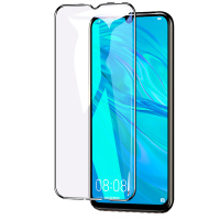 [买2送磨砂手机壳]轻万适用华为麦芒8钢化膜全屏黑色高清透明防摔贴膜huawei手机保护膜全玻璃