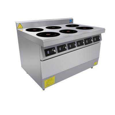 瑞宇牌柜式工程电磁六眼煲仔炉1100*900*800+200/380V/50HZ/3.5Kw*6