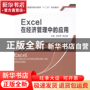 正版 Excel在经济管理中的应用 焦世奇,蒋良骏主编 东南大学出版