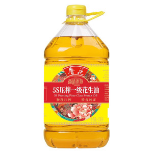 鲁花 香味家族5S压榨一级花生油/4.36L