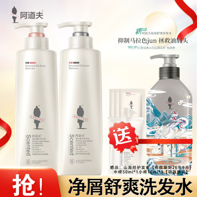阿道夫净屑舒爽洗护套装520ml*2瓶 经典留香旗舰店正品焕新升级款
