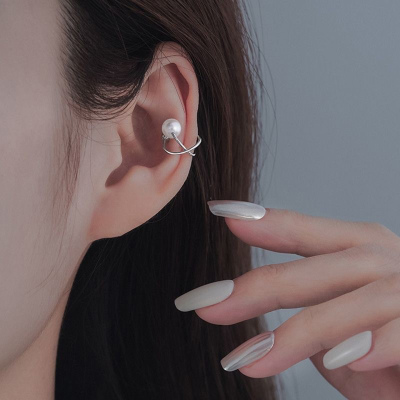 无耳洞耳夹女轻奢高级感小众设计珍珠耳环新款耳骨夹气质无痛耳饰送女朋友老婆情人节七夕生日礼物