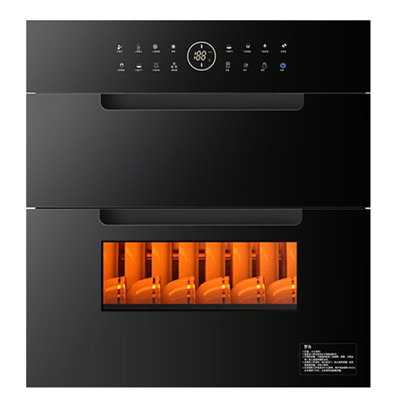 欧派消毒柜嵌入式厨房家用三层大容量上下分层高温紫外线烘干一体机消毒碗柜2361