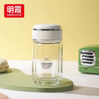 双层玻璃水杯女生小容量迷你高颜值果茶2025新款加厚个人户外运动专用杯子150ml