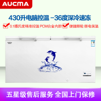 澳柯玛(AUCMA) BC/BD-430HDNE 430升-36℃度家用商用大容量冷柜饭店后厨冷冻断电保温带门锁