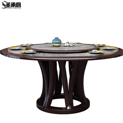 圣承启快餐桌1.6米十椅张