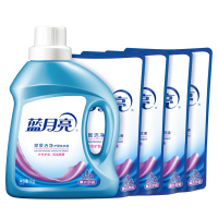 蓝月亮 深层洁净洗衣液10斤组合套装 1kg瓶+1kg*4袋 薰衣草香 深层去污 轻松洁净 温和配方 护色护衣