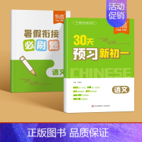 [2本语文]讲解+习题 初中通用 [正版]小升初30天预习新初一语文数学英语小升初衔接知识点训练练习预备新初一暑假衔接必