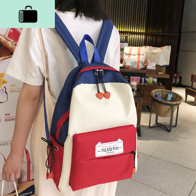 初中生书包女韩版高中原宿ulzzang大学生大容量双肩包ins少女背包NEW LAKE