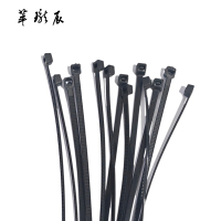 萃珑辰 黑色尼龙扎带 4.8x300mm-100根 包