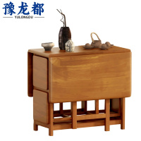 豫龙都 折叠餐桌 一桌四凳 套