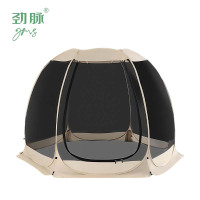 劲脉 六面全景网纱帐篷 300*300*210CM+3面遮阳布 顶