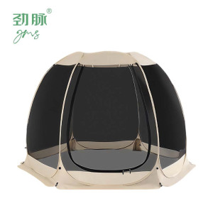 劲脉 六面全景网纱帐篷 300*300*210CM+3面遮阳布 顶