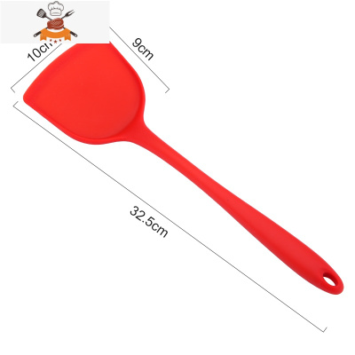 敬平硅胶锅铲不伤锅炒铲汤勺创意可爱中式长柄厨用工具炒勺