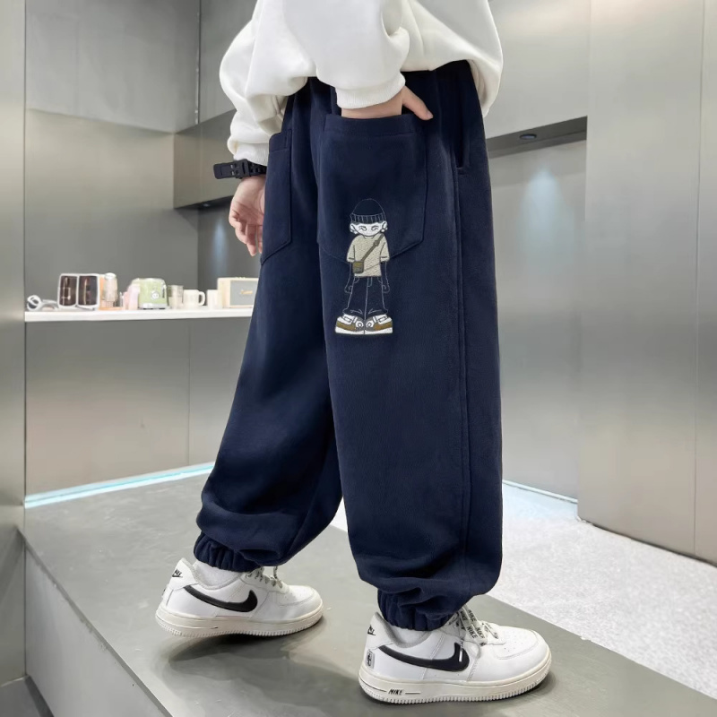 儿童装男童春装裤子2026新款中大童春秋款运动裤卫裤春季男孩长裤