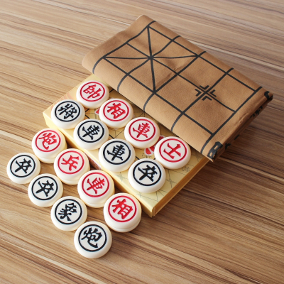  闪电客中国象棋象棋套装象棋棋盘家用学生培训大号各种尺寸 5厘米象棋+塑料纸棋盘