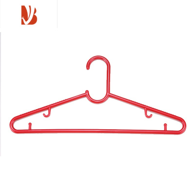 三维工匠红色衣架结婚衣服挂架家用挂衣学生宿舍用防滑防风衣服撑子语