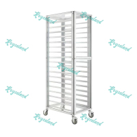 洛诗莲 (RoyceLand) 铝合金烤盘架多层托盘车 18层封闭式