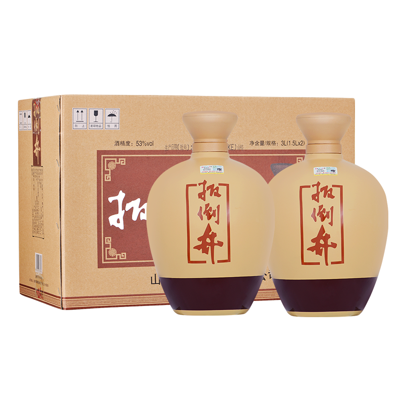 53°扳倒井典藏陈坛1500ml*2坛整箱装 浓香型白酒纯粮食酒