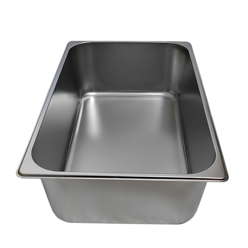 炯毅 不锈钢方盆餐盆商用份数盆1/1分餐盆打菜盆 份数盆304 530*330*150mm 个