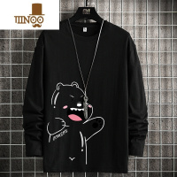 YANXU长袖t恤男胖子宽松大码圆领300斤卫衣潮内搭打底衫8XL上衣