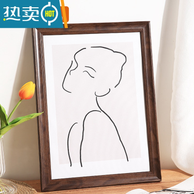 敬平简约画框装裱挂墙大相框摆台A3a4展示框架16寸4开K8k海报拼图定制 咖啡色 30寸[可放50.2*75.2厘米]