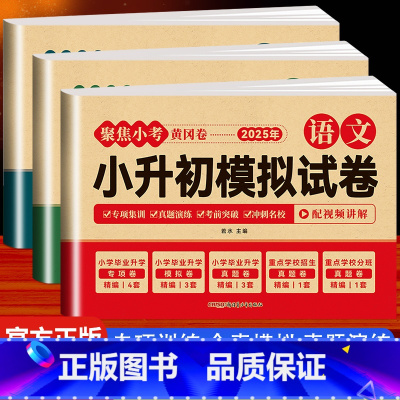 2025•小升初真题卷[语文+数学+英语] 小学升初中 [正版]2025小升初真题卷全套必刷题语文数学英语模拟测试卷小学