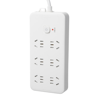 齐心 PCP-WZ628 延长线插座 6位30孔 总控全长3.0米 白