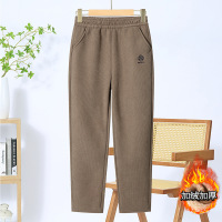 中老年人女冬季羊羔绒裤子加绒加厚奶奶妈妈冬装大码保暖女裤