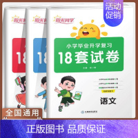[全套3本]语文+数学+英语 小学升初中 [正版]2024新版小学毕业升学复习18套试卷语文数学英语小升初真题卷人教版六
