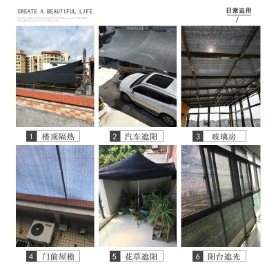 院子阳光棚档阳光网遮阴布太阳光遮阳挡遮阳网抗多肉植物大棚包边打孔6针：4米*5米-