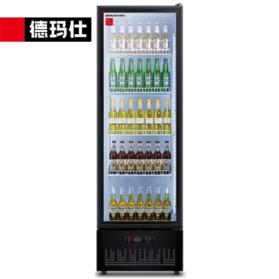 德玛仕DEMASHI展示柜冷藏冰柜单门立式便利店超市啤酒饮料水果保鲜陈列柜LG-360ZH1[海拔>1000米勿拍]