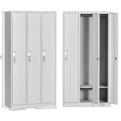 华豫汇阳- 三门更衣柜储物柜(加厚冷轧钢)1800*420*850