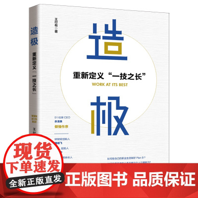 造极:重新定义“一技之长”王付有职场社交上司激励职业节点战略创业经验、管理之道
