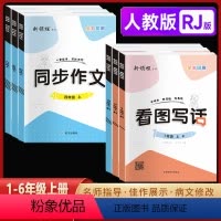 (3本)同步作文+阅读与积累+涂重点 三年级上 [正版]2023秋季新版新领程看图写话同步作文小学生一年级二年级三年级四