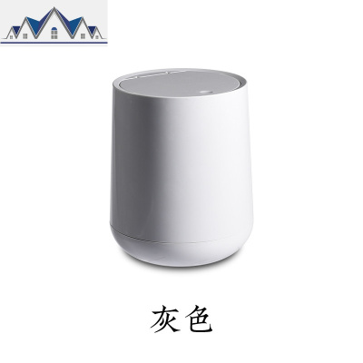 创意简约北欧迷你桌面垃圾桶小号家用可爱少女卧室床头ins收纳桶 三维工匠