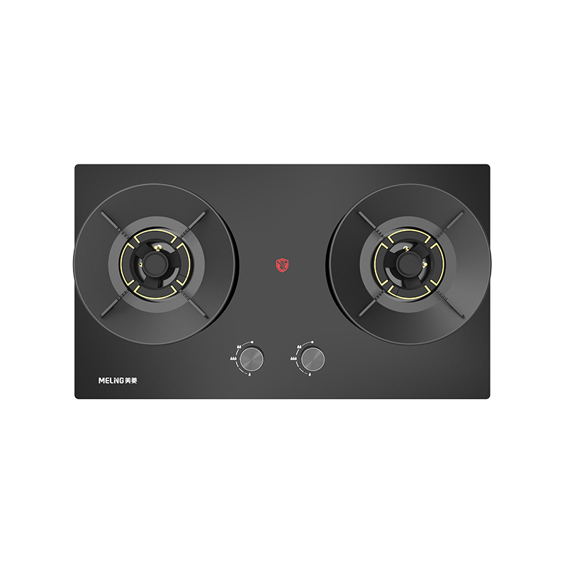 美菱燃气灶JZT-MZ-QB351天然气 70%热效率 铜火盖 飞机炉头 底壳调节