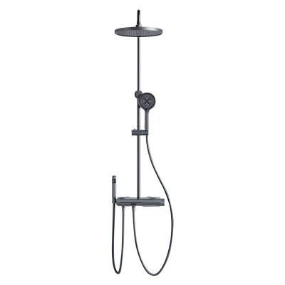 瑞尔特R&T智能圆形带升降S11淋浴套装节水2级花洒设计典雅