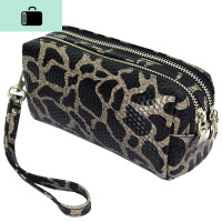 手包女牛皮2020新款手拿包女欧美金豹纹手抓包小包包手机包零钱NEW LAKE女手包