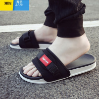 聚范ulzzang韩版港风拖鞋夏原宿一字拖沙滩鞋室外情侣软厚底男凉拖ins