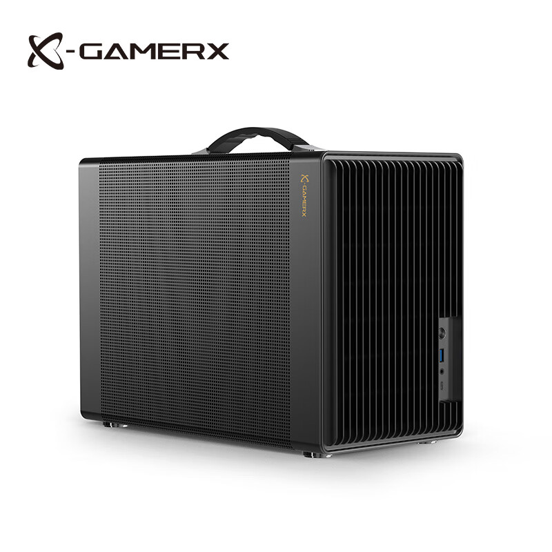 未知玩家P60手提便携式MATX紧凑型MINI桌面小机箱玻璃侧透ITX台式机TypeC游戏迷你电脑机箱 P40机箱-星空