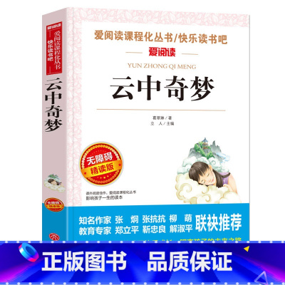 [正版]爱阅读 云中奇梦 爱阅读无障碍精读版 葛翠琳 带阅读注解名师导读版 天地出版社 9-11-12岁四五六七年级