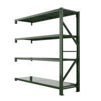 风雷动消防铁锹镐农具摆放架安保装备器材存放架绿色盾牌货架存放架重型-副架