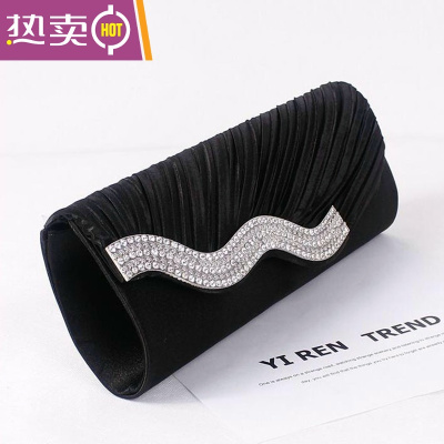 NEWLAKE2021新款手拿包女洋气时尚晚宴包礼服旗袍搭配宴会欧美镶钻小手包女手包