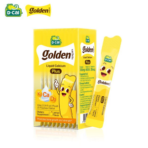 D-CAL迪巧婴幼儿小黄条液体钙PLUS 10ml*20条/盒(升级版)宝宝学生补钙科学配方添加维生素DK膳食营养补充