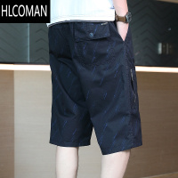 HLCOMAN宽松六分裤男装夏季薄款潮流6分短裤男士外穿休闲工装七分裤