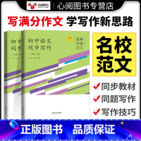 同步写作+每日一文2 八年级下 [正版]名师学堂新版初中生语文同步作文写作阅读八年级上下册古诗文阶梯助学每日一文语文阅读