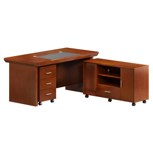 沃灏办公桌老板桌办公台局级处级中班台小班台油漆桌书桌